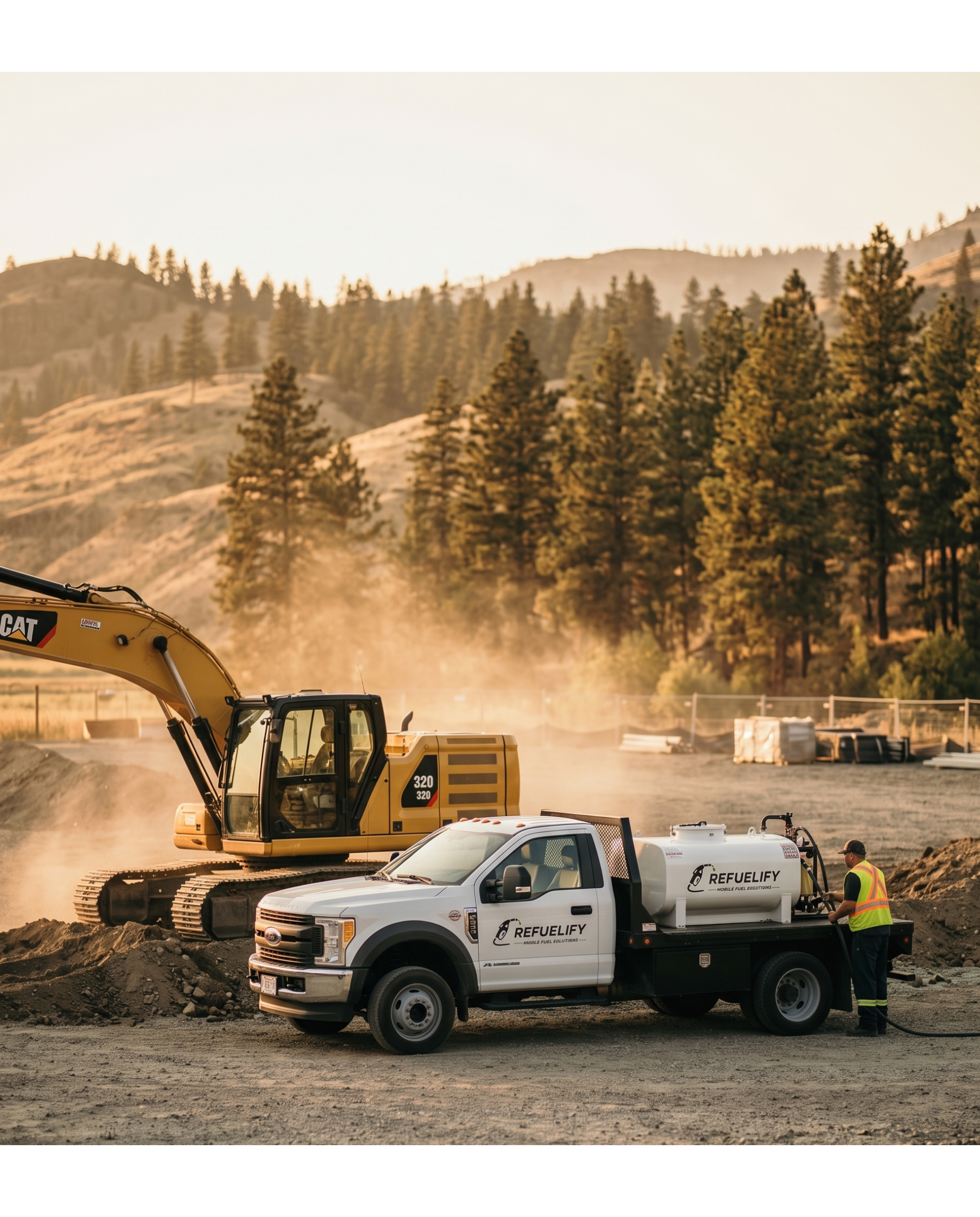 Refuelify fuel delivery for construction